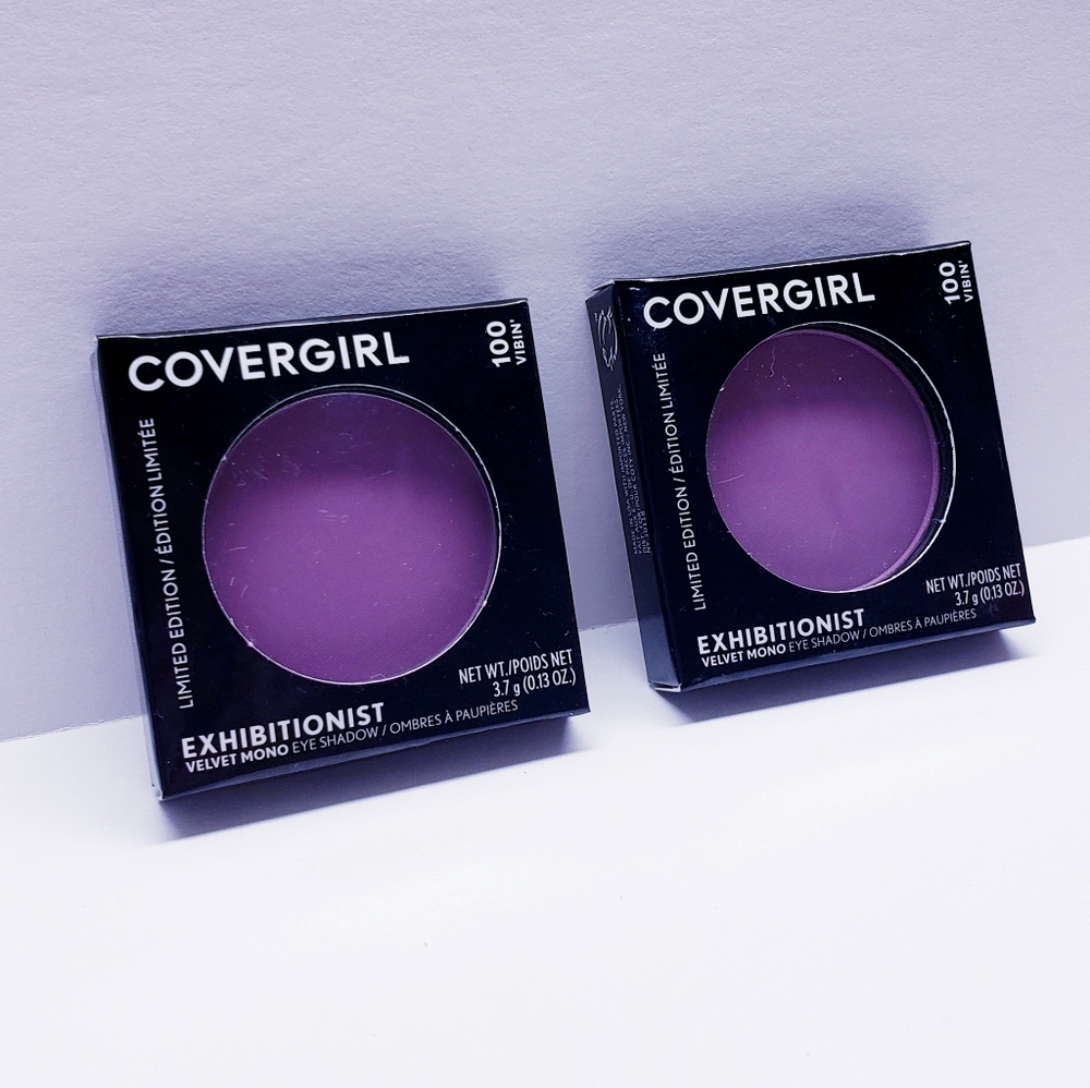 COVERGIRL Exhibitionist Velvet Mono Eye Shadow, 100 VIBIN' (2 pack)